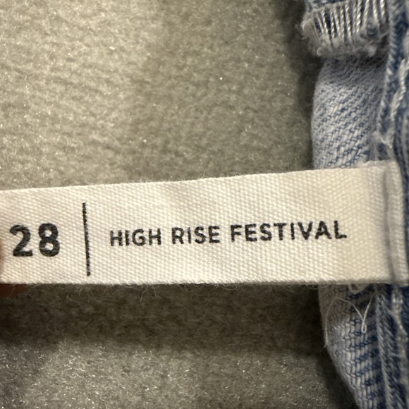 Pacsun Fringe High Rise Festival Size 28 Daisy Patches Booty Shorts Boho - Picture 10 of 11